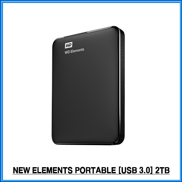 WD NEW Elements Portable  (USB3.0/파우치증정) 외장하드 2TB